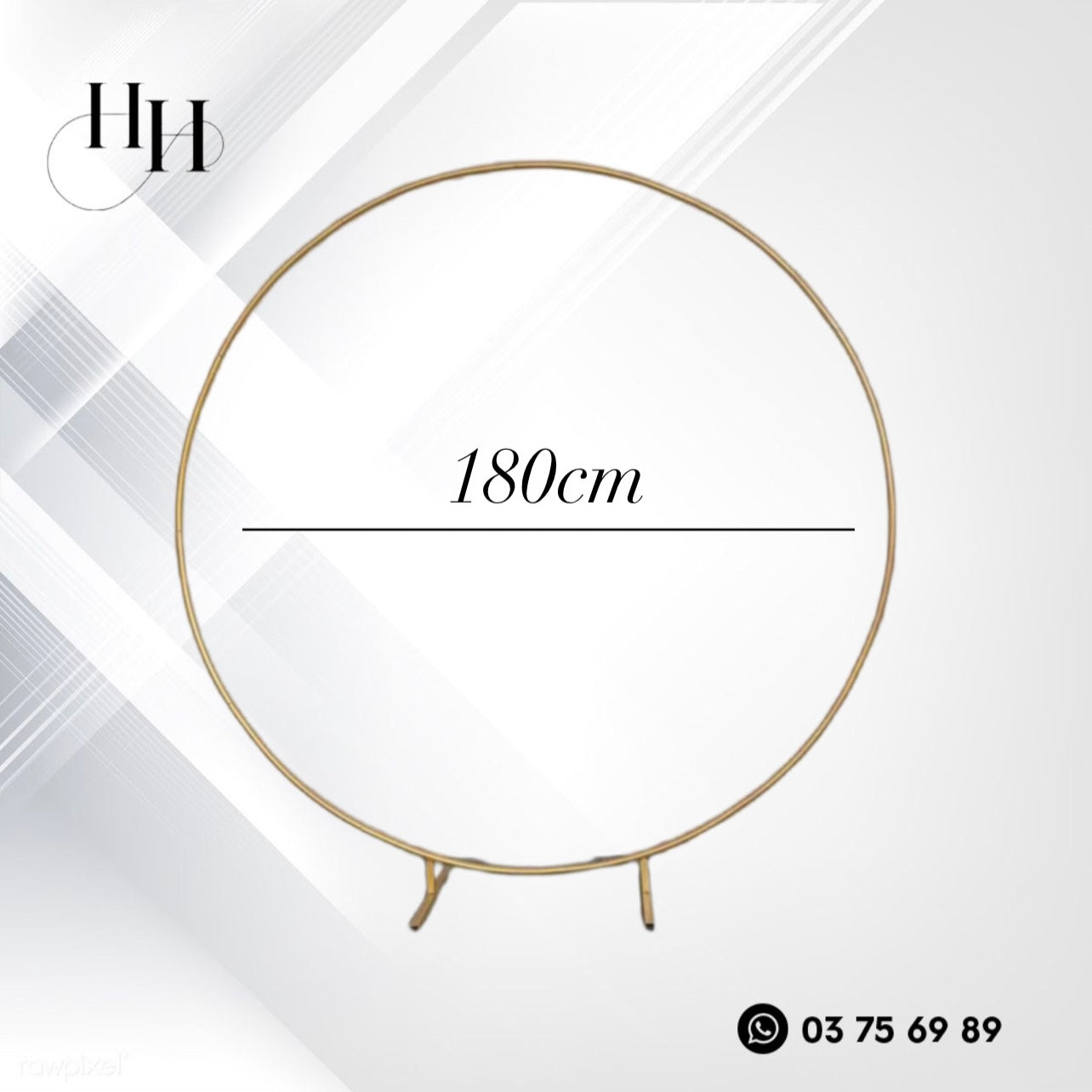 Circle Decoration Metal Stand #MS1380