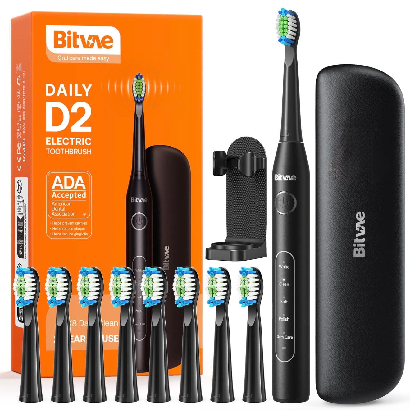 Black High-quality Electric Sonic Toothbrush #TF001