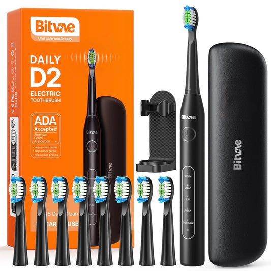 Black High-quality Electric Sonic Toothbrush #TF001