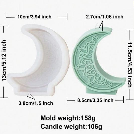 Moon Candle Silicone Mold #SM1667