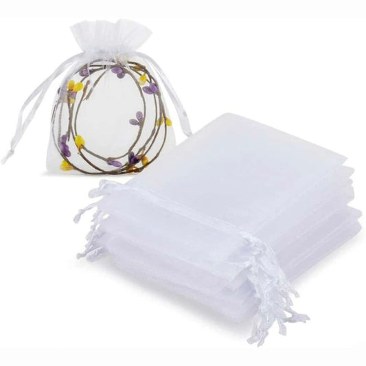 White Organza Bag x12pcs