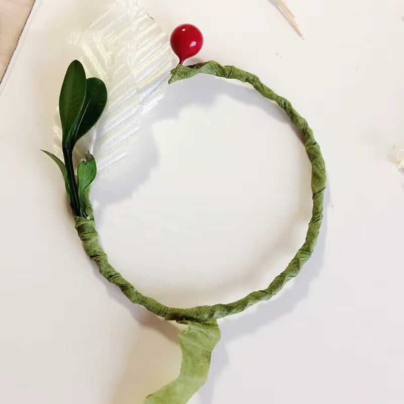 Green Floral Stem Tape #FT1079