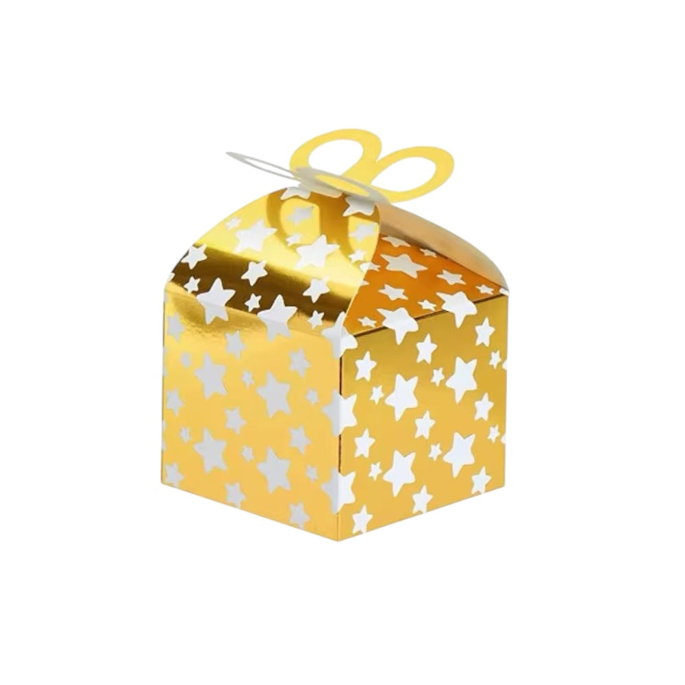 X12pcs Golden Party Favor Boxes #GB2505