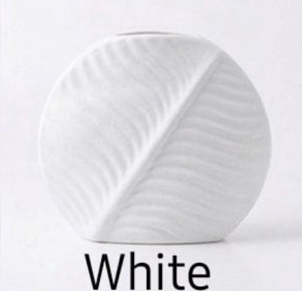 Leaf Shape Ceramic Vase Collection #CV3203