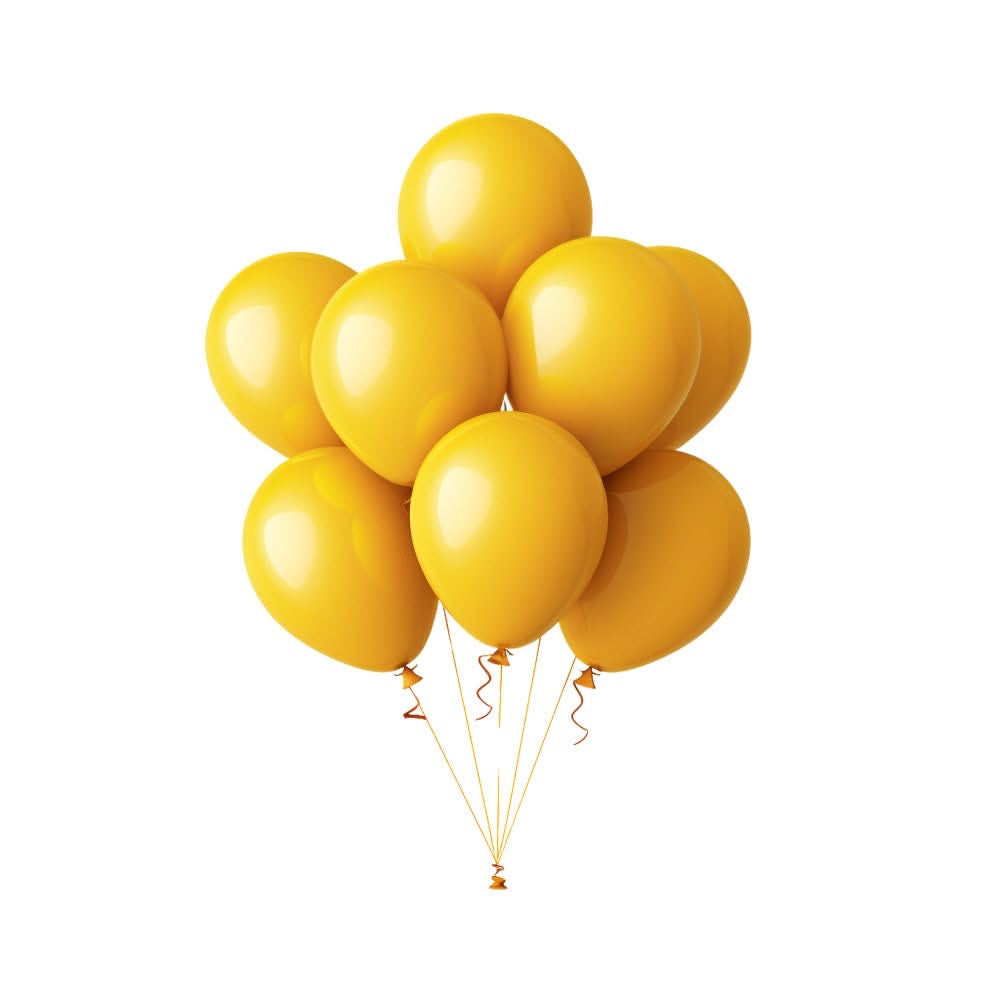 5/10/12 inches 100pcs Yellow Latex Balloons #LB3097