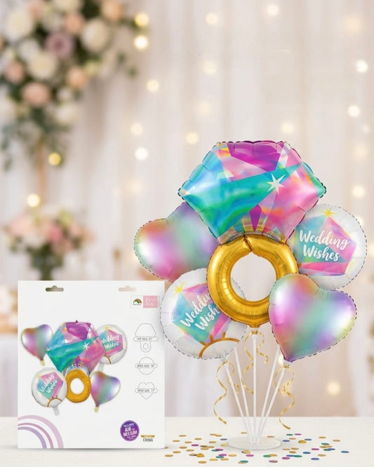 Wedding Wishes Balloon Set – Luxury Engagement & Wedding Decoration Kit #BS3220