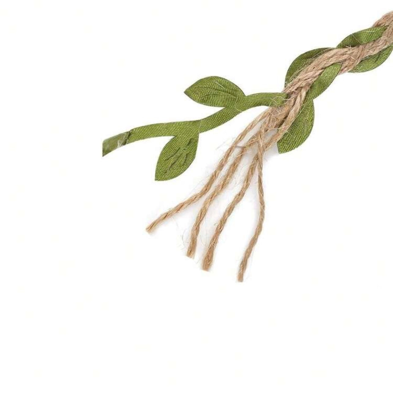 Green Leaves Jute Ribbon #JR1060