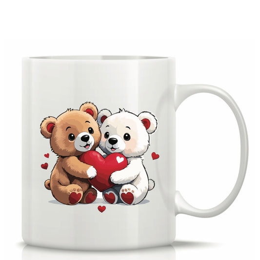Printed Glass Mug with Cute Illustrations #GM3060
