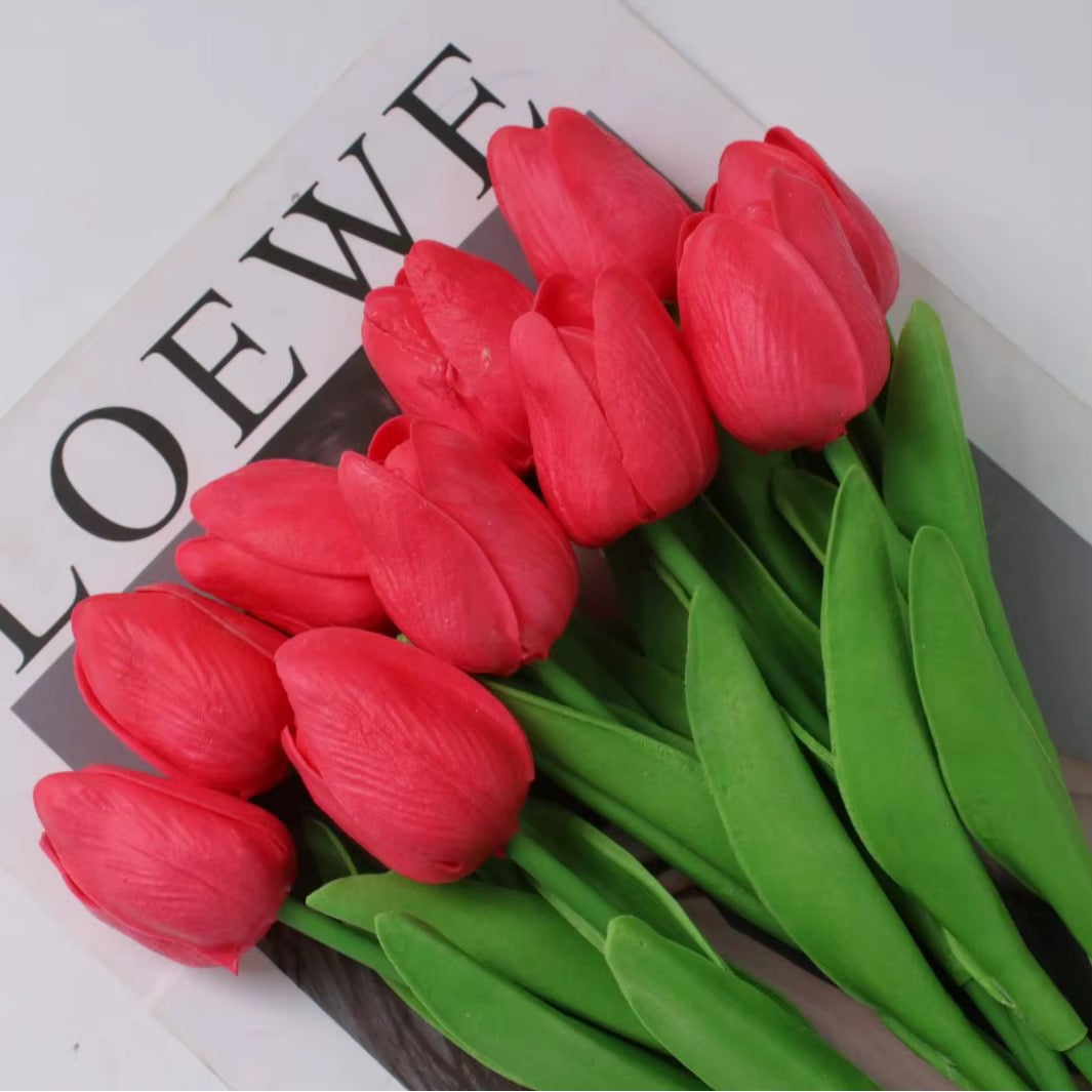 X10pcs - Artificial Tulip Flowers #AF4038