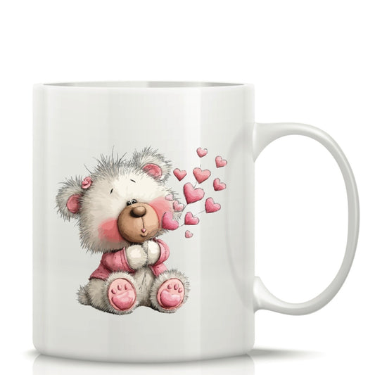 Printed Glass Mug with Cute Illustrations #GM3028