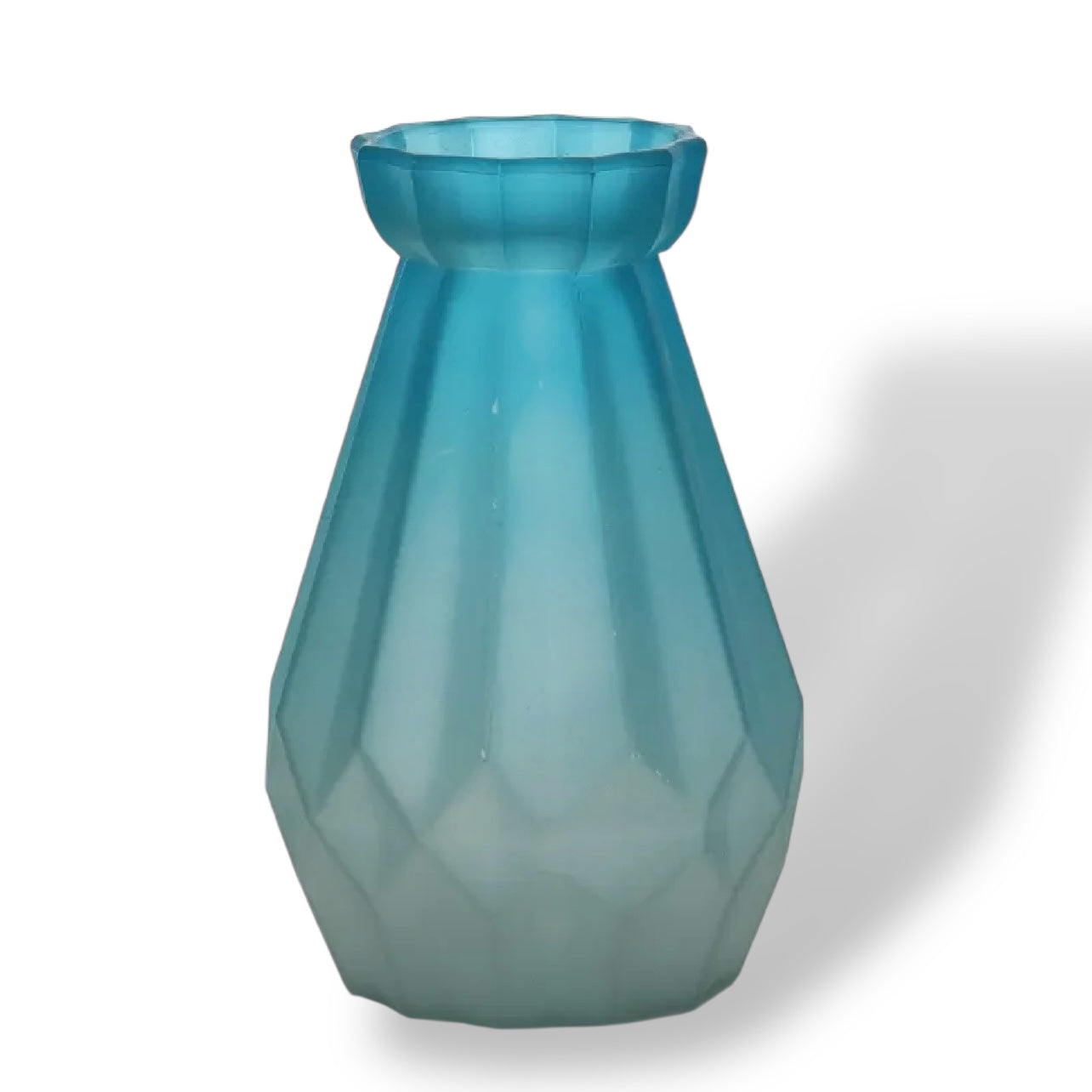 Diamond Design Multi-Color Matte Elegant Flower Desk Decorative Glass Vase 15x8cm #GV2818