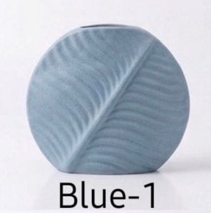 Leaf Shape Ceramic Vase Collection #CV3203