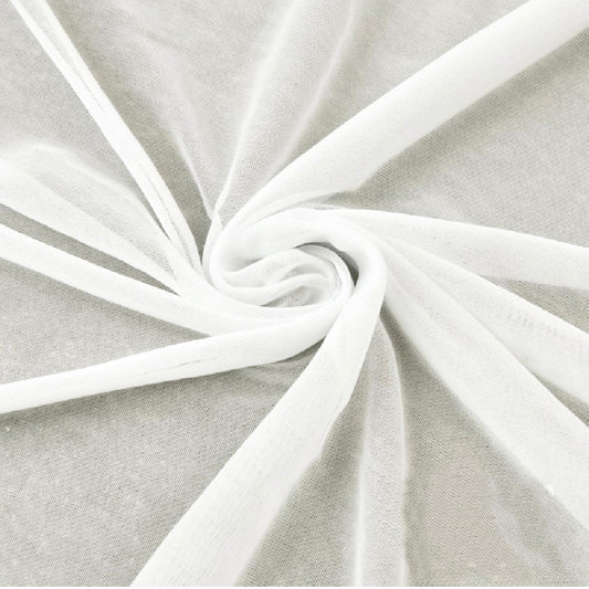1m white Tulle Fabric #CF1454