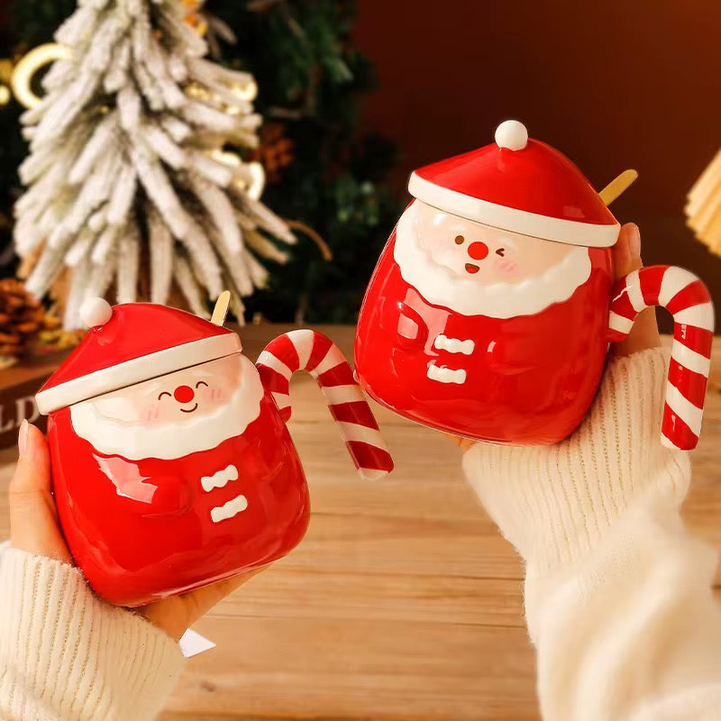Christmas Mugs With Lid and Spoon #CM2071