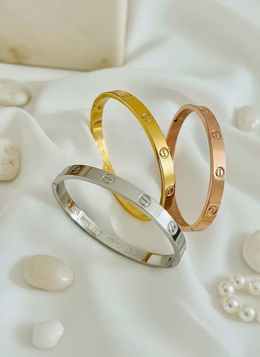 3PCS Luxury Bracelet Set – Stainless Steel #GB3869