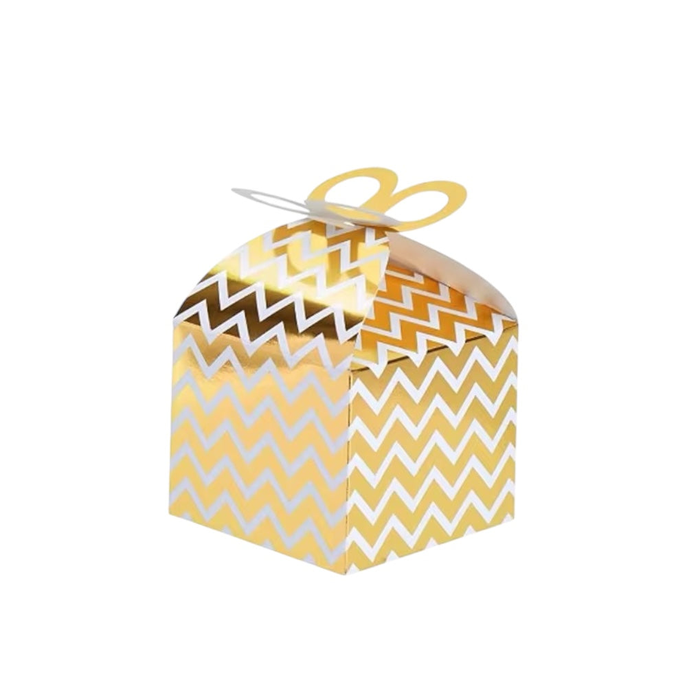 X12pcs Golden Party Favor Boxes #GB2505