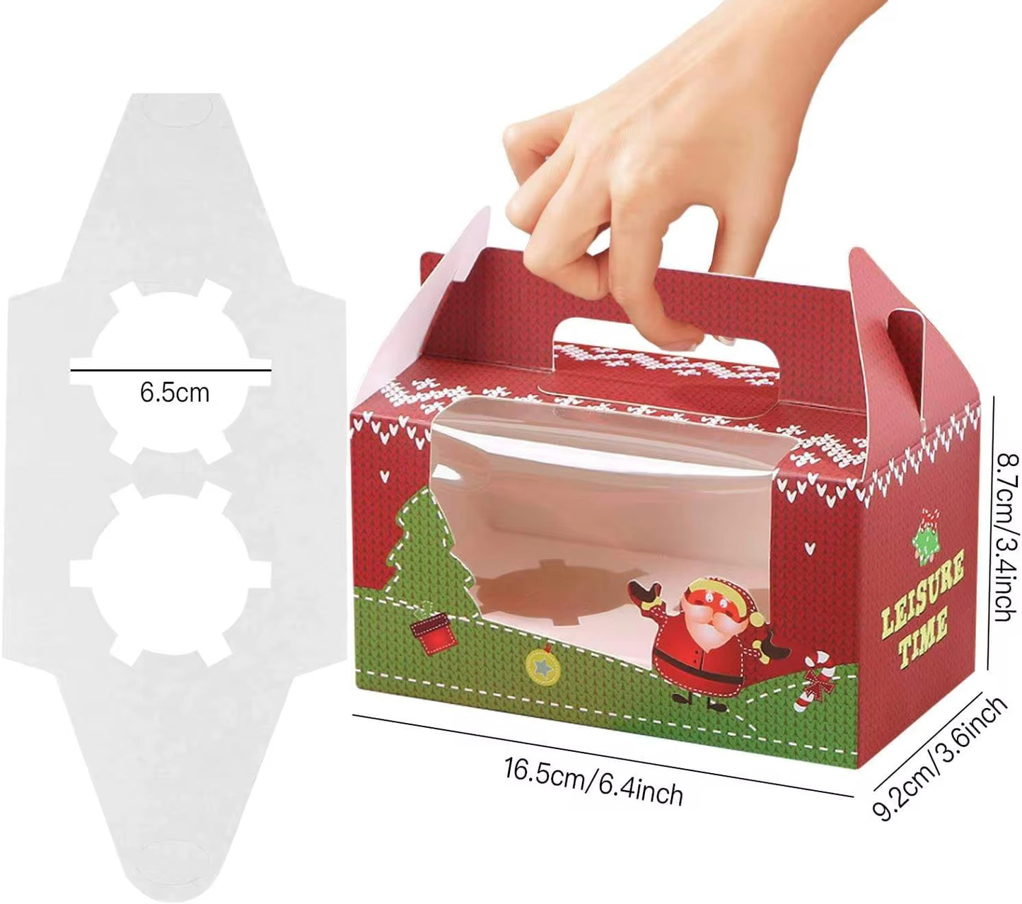 2 Grids Christmas Cake Box #CB2299