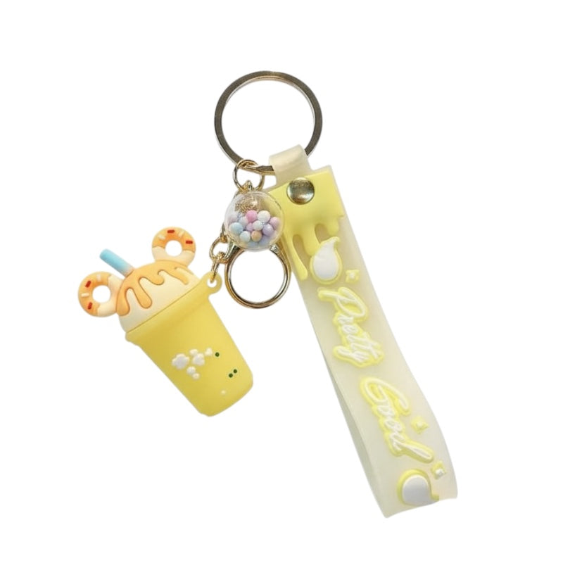 Pretty Girl Cute Drink Keychain #KC2625