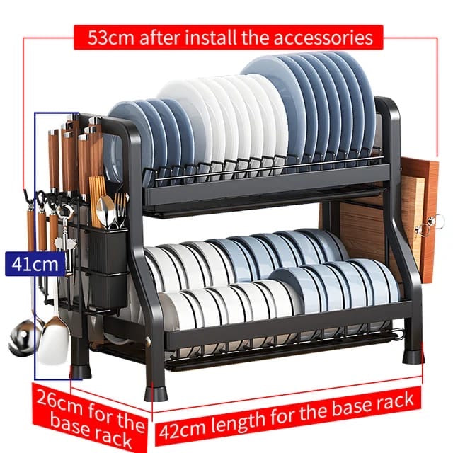 Double Layer Kitchen Dish Rack #DR1291