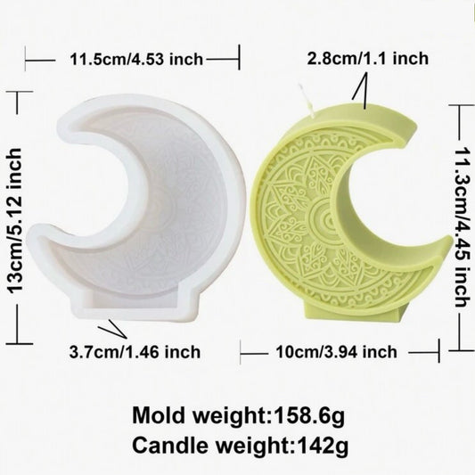 Moon Candle Silicone Mold #SM1668