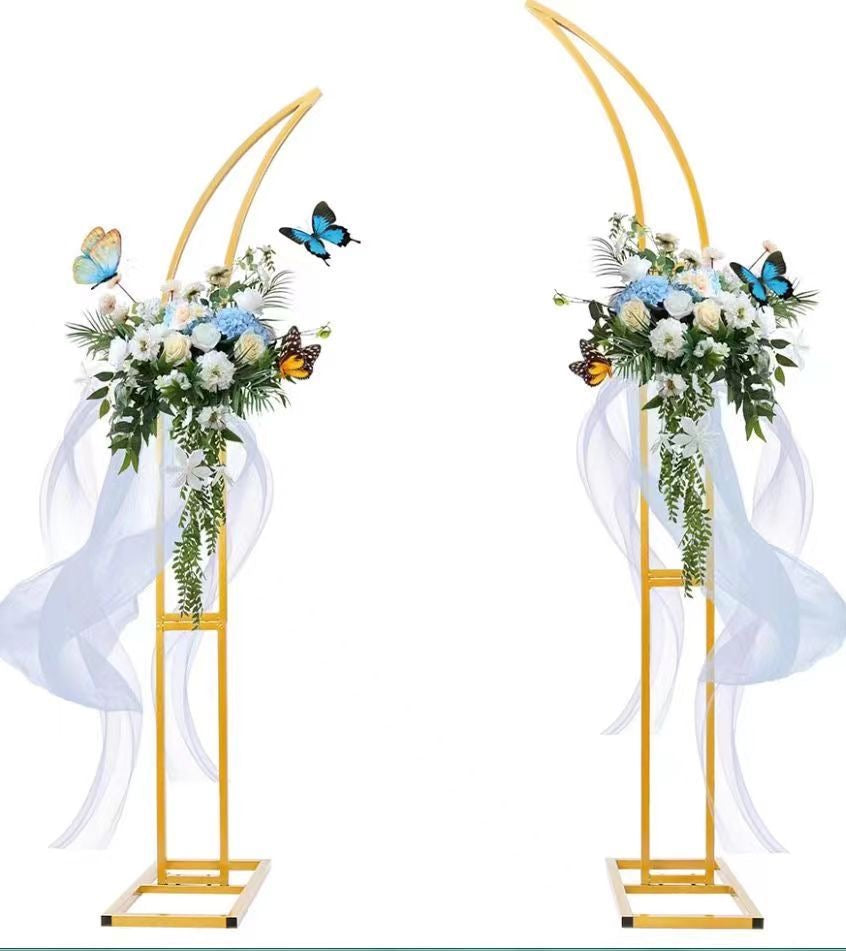 Elegant Double Arch Metal Backdrop Set #MS4020