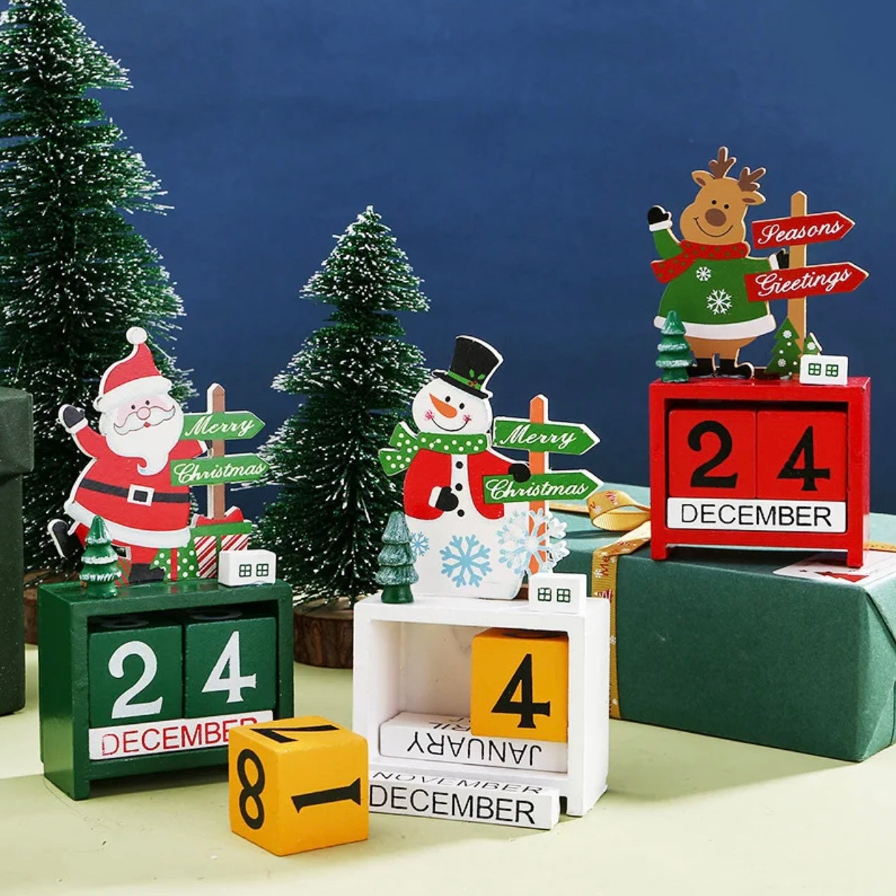 Christmas Wooden Calendar #CC1537