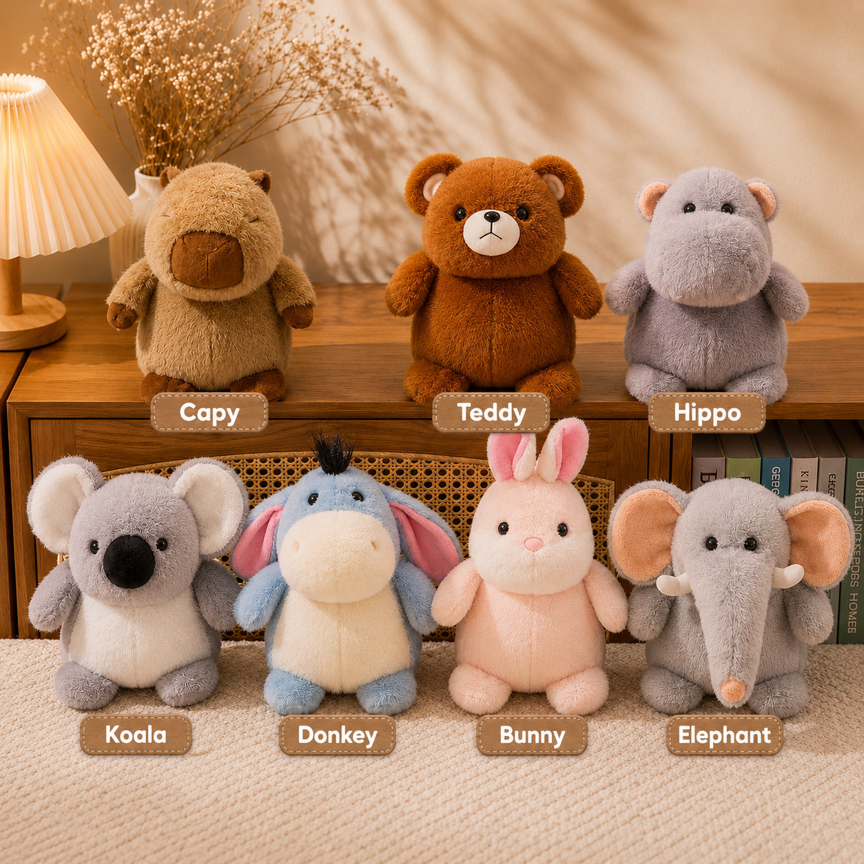 35cm Blue Donkey Plush Toy #TB4044