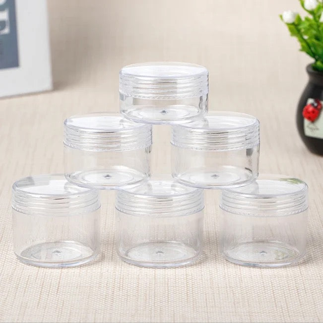 Transparent Cosmetic Cream Jar