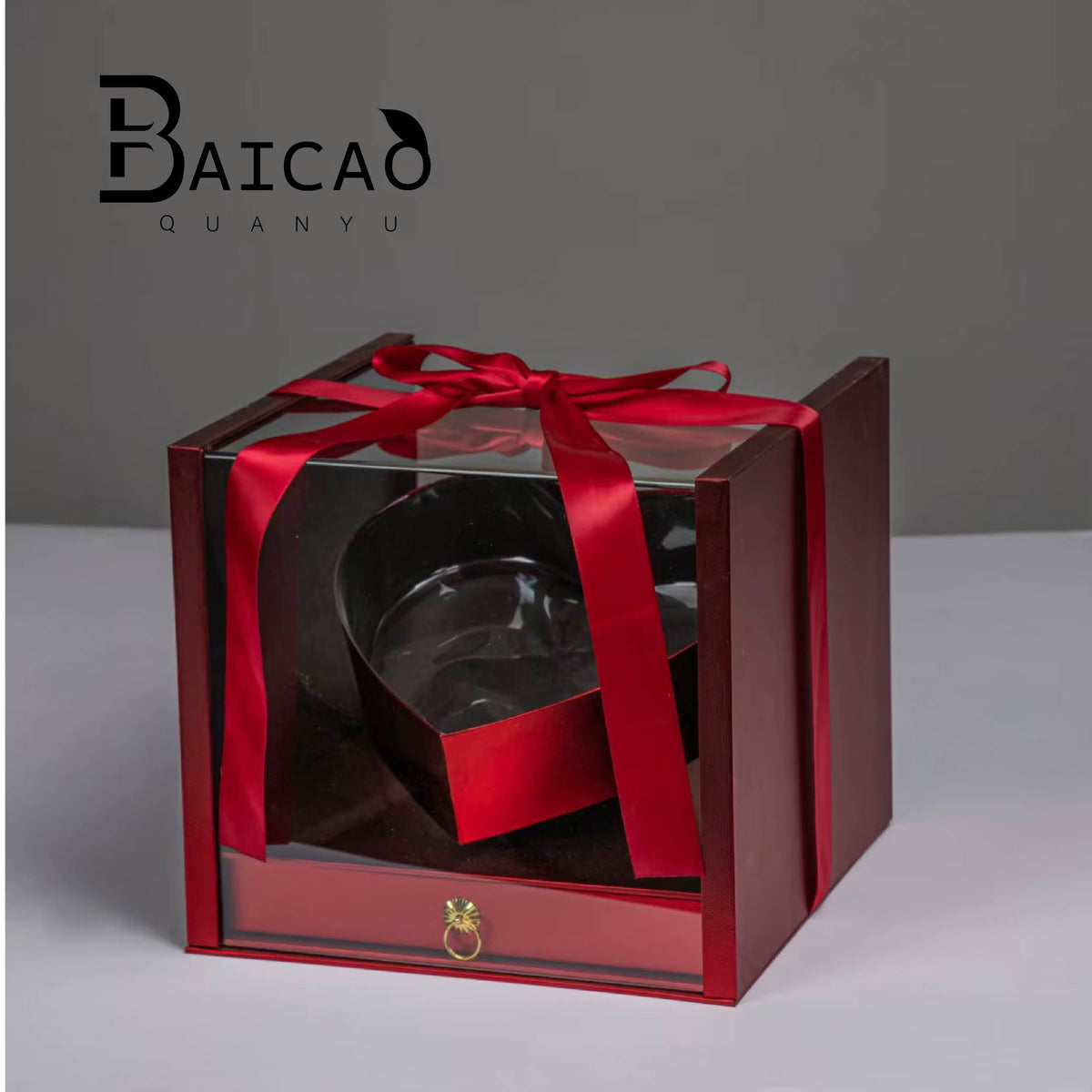 Luxury Gift Box with Ribbon – 27 × 27 × 24 cm #GB4317