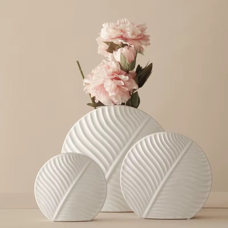 Leaf Shape Ceramic Vase Collection #CV3203
