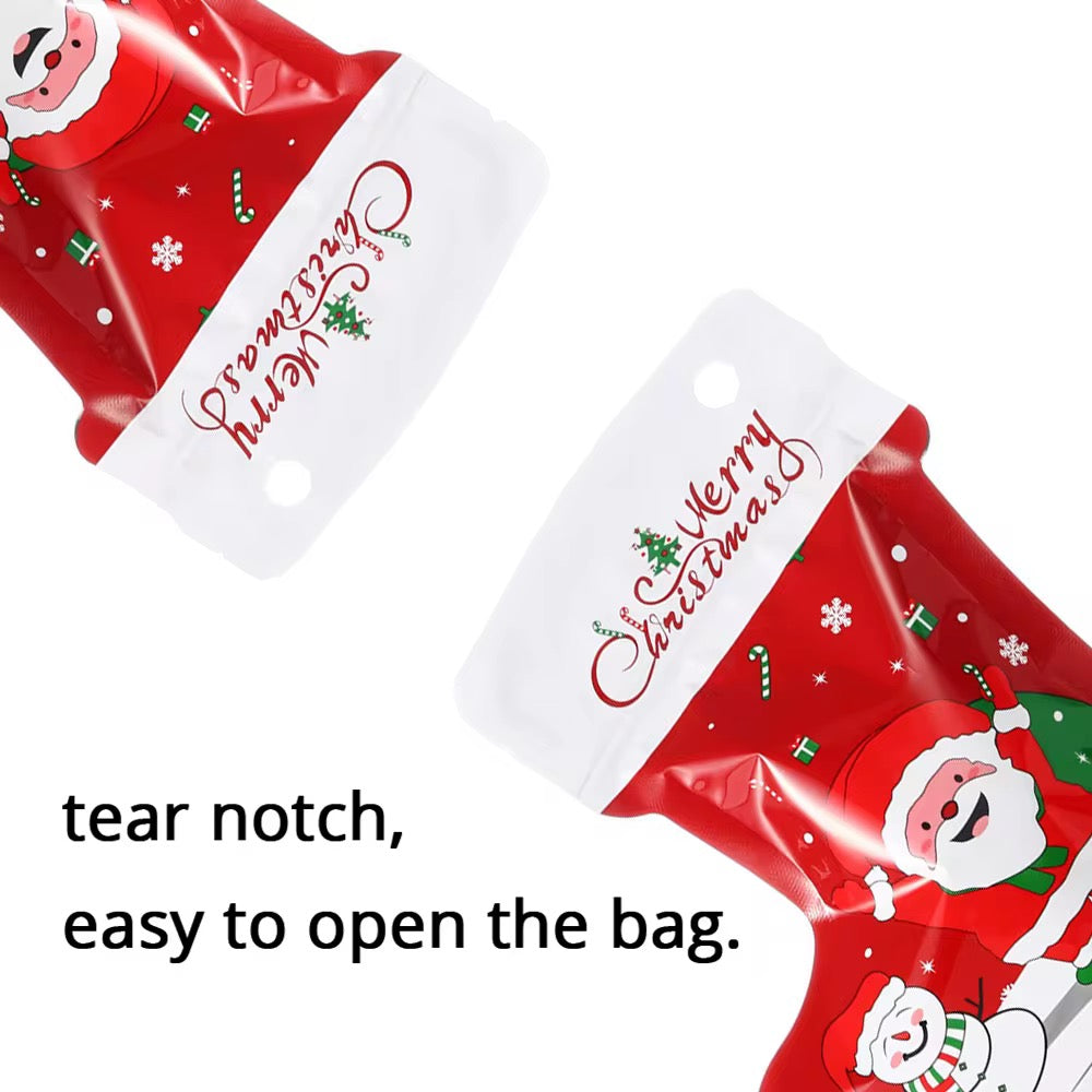 X12pcs Christmas Bag With Zipper #CB2309