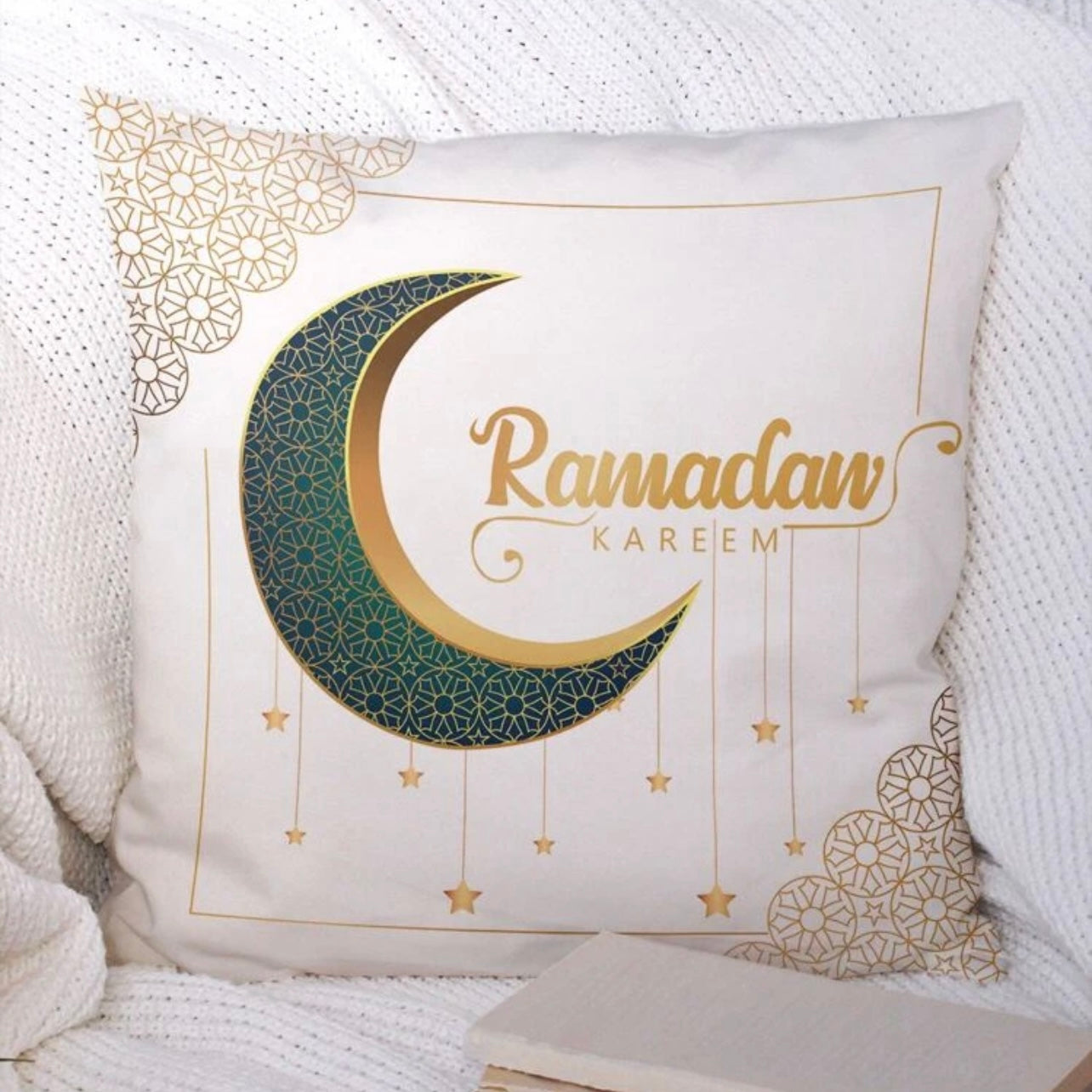 Ramadan Lantern Print Cushion Cover Without Filler #RT1573
