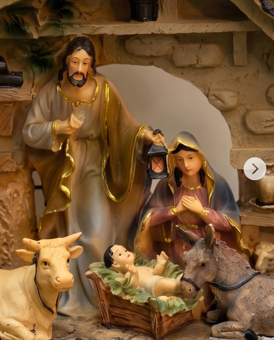Polyresin Christmas Nativity Scene Figurine #CD4395