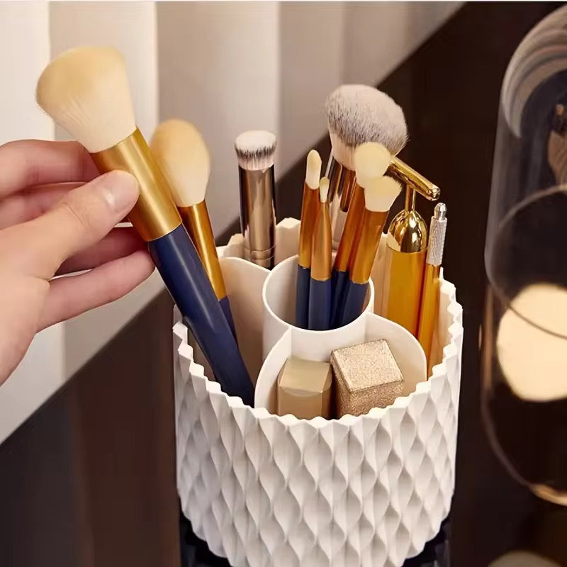 Portable 360 Rotating Makeup Brush Storage Box #MB2011