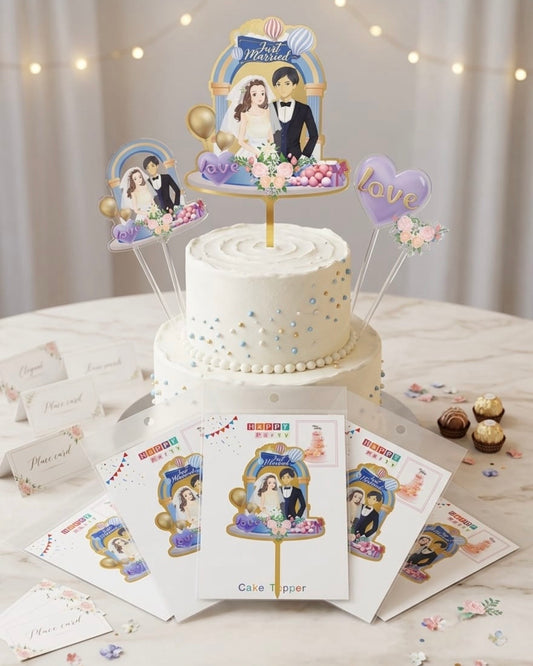 Wedding Couple Cake Topper #CT3909