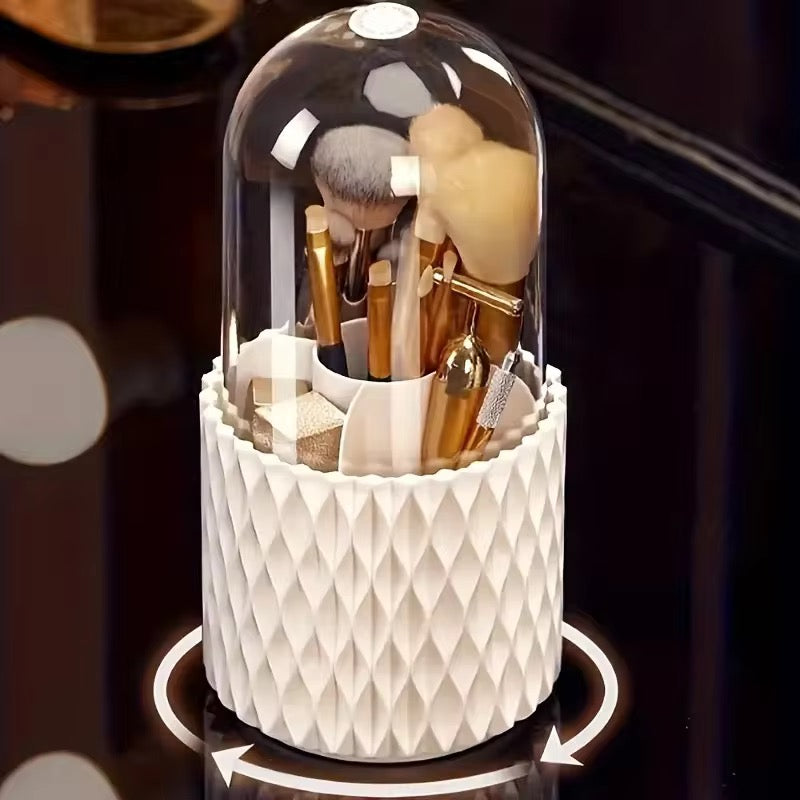 Portable 360 Rotating Makeup Brush Storage Box #MB2011