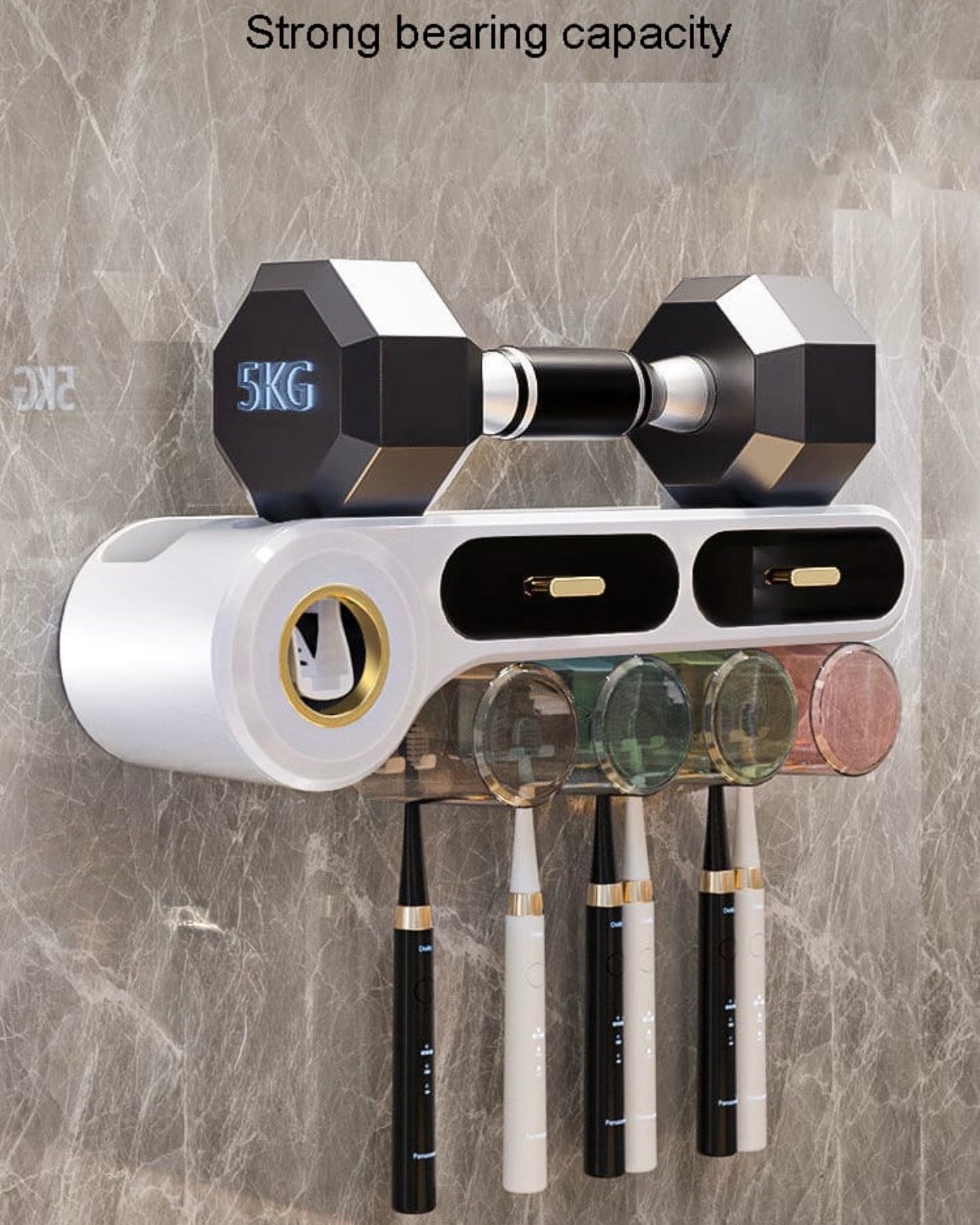 Slim Toothbrush/Toothpaste Holder #TF025