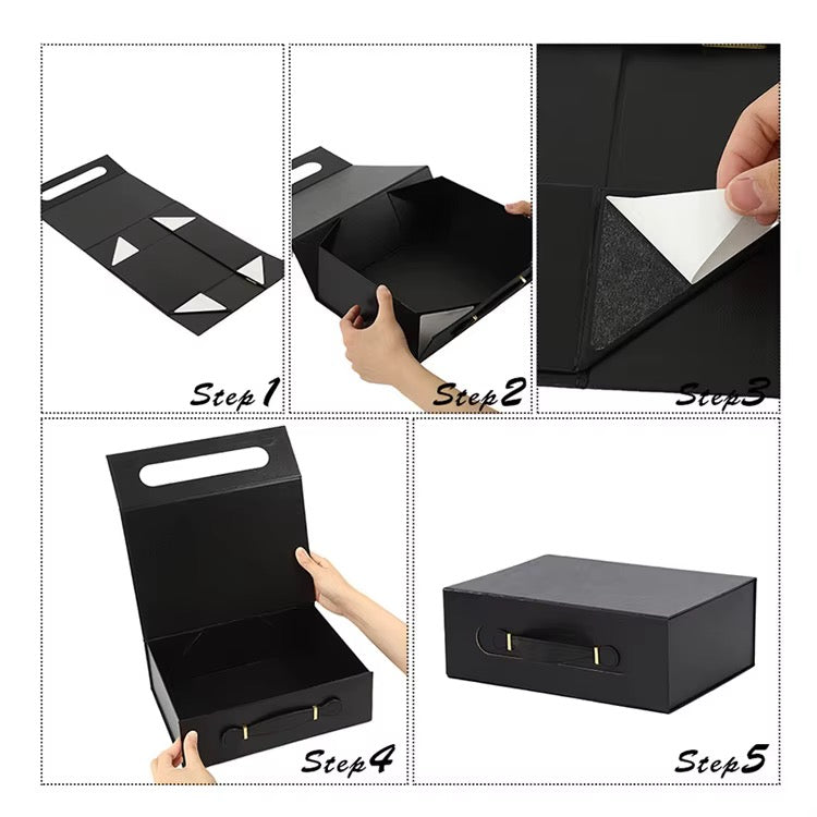 Luxury Folding Gift Box with Handle #FB4271