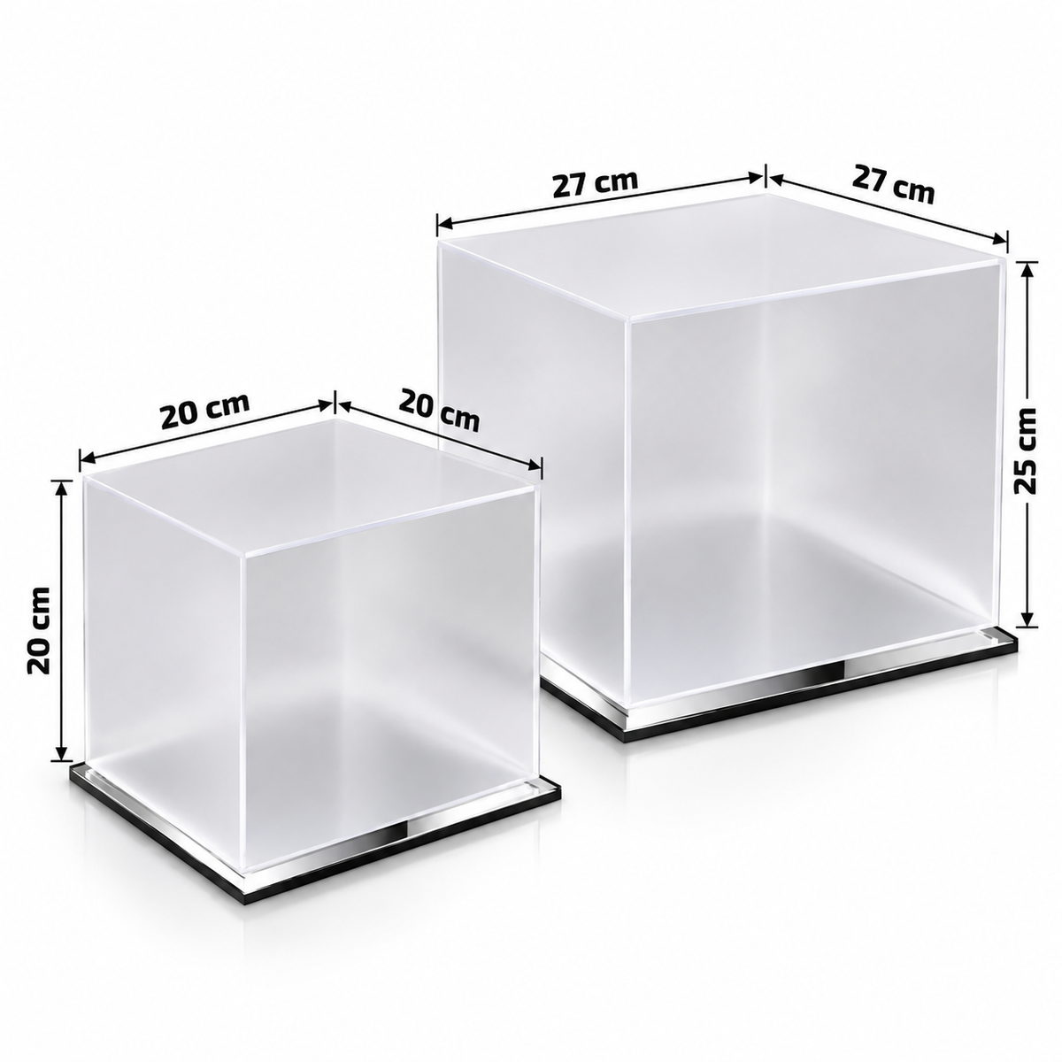 Clear Acrylic Display Boxes – Set of 2 #AB4491