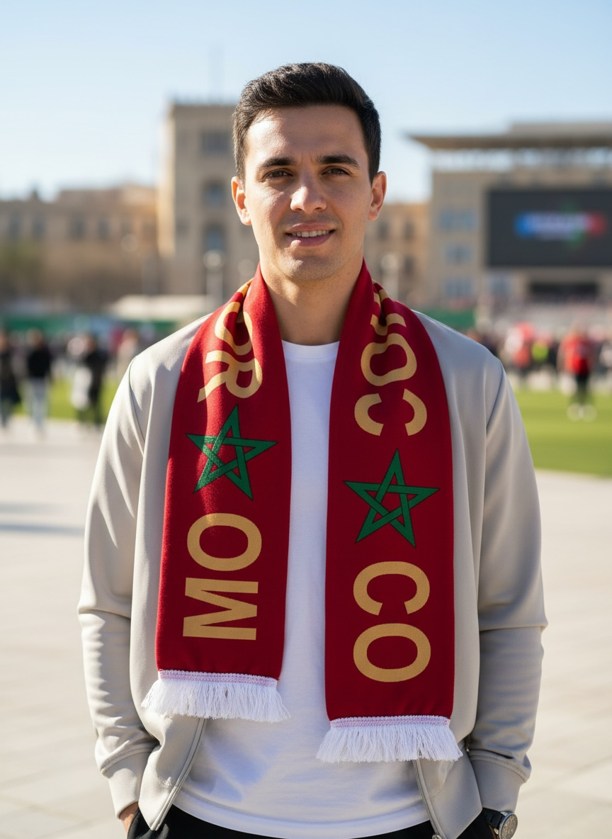 Morocco Fan Scarf – 143 × 14 cm #FS3261