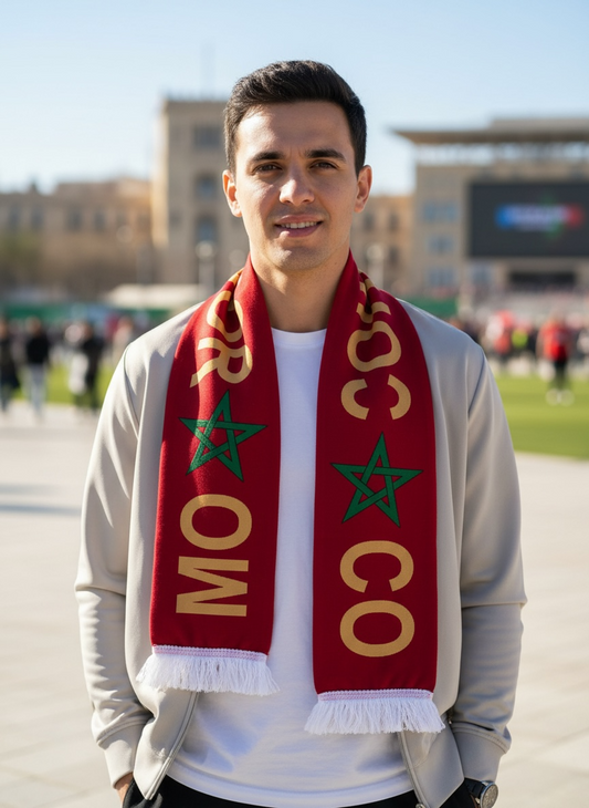 Morocco Fan Scarf – 143 × 14 cm #FS3261