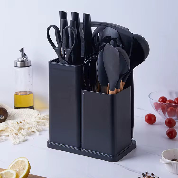 12-Piece Silicone Kitchen Utensil Set with Organizer Holder #GS3940