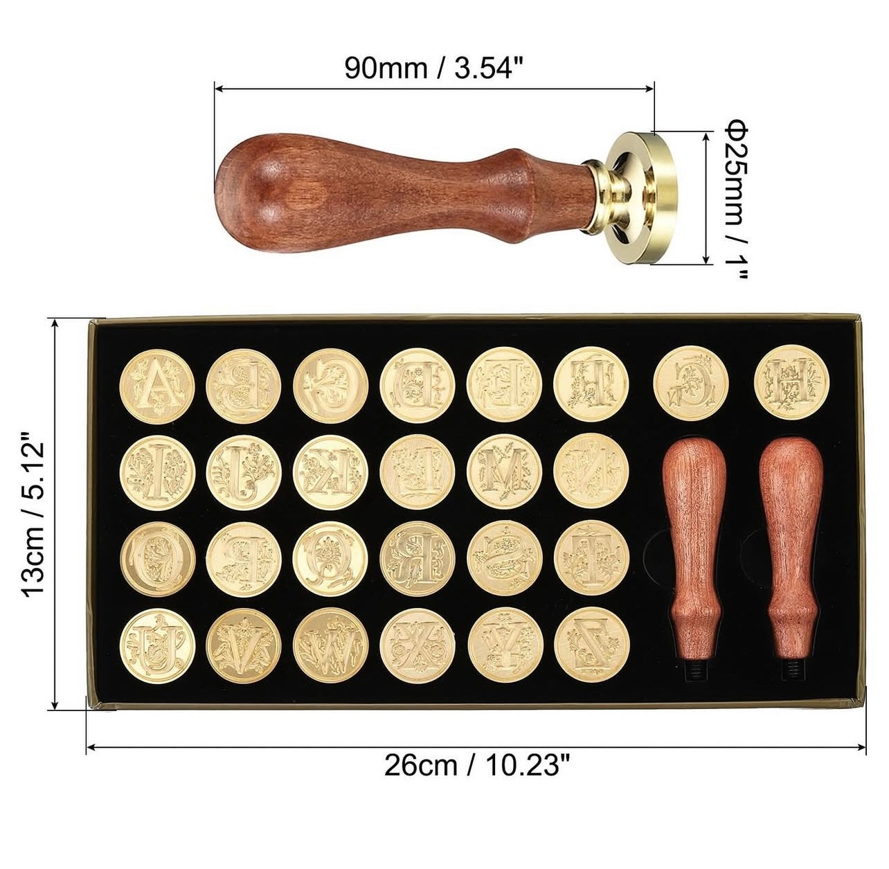Stamps handle, copper head seal set #SH1985