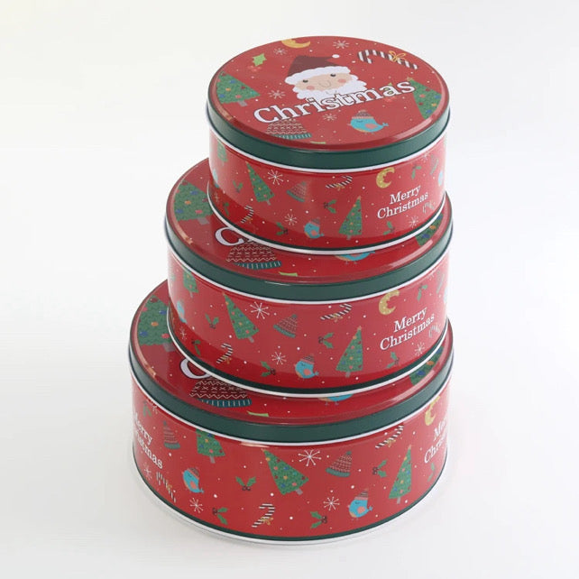 3pcs/set Christmas Aluminum Box #AB2027