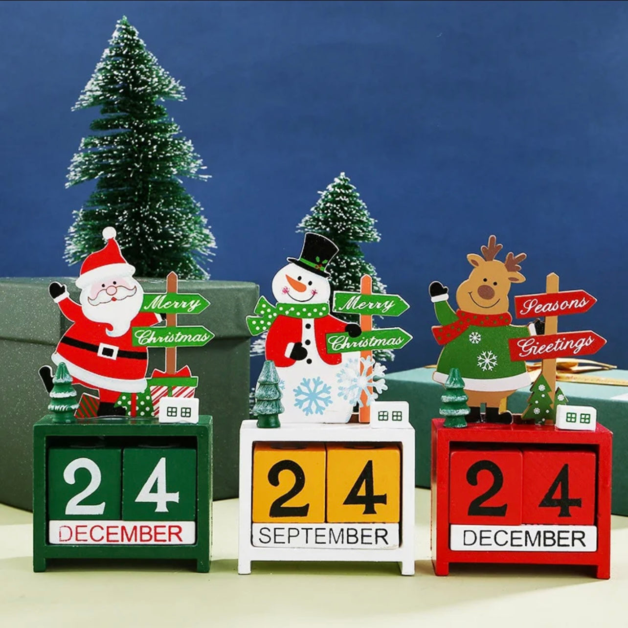 Christmas Wooden Calendar #CC1537