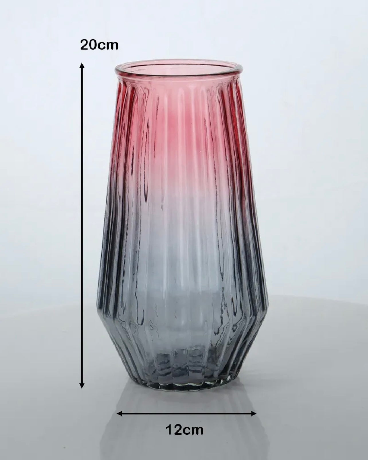 Flower Desk Decorative Glass Vase 20x12cm #GV2806