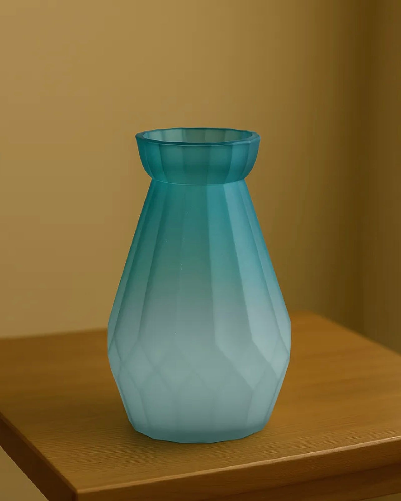 Diamond Design Multi-Color Matte Elegant Flower Desk Decorative Glass Vase 15x8cm #GV2818