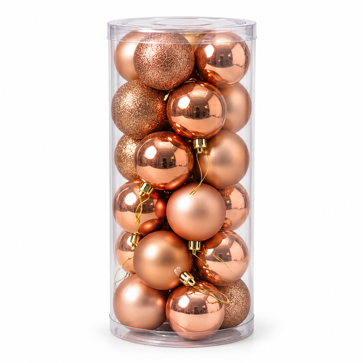 Christmas Baubles Set – 24 Pieces, 6 cm #CD4507