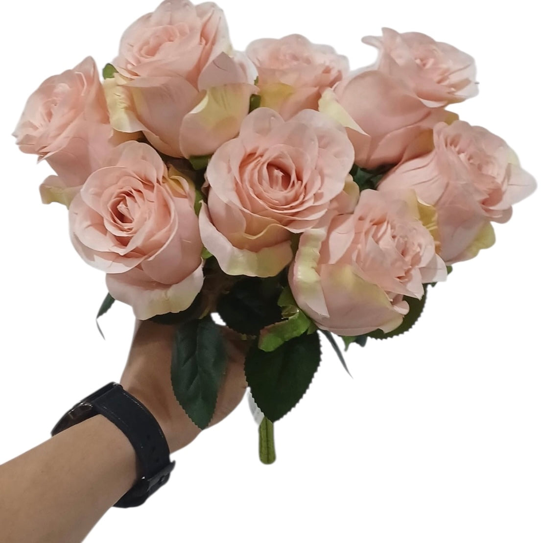 X9 Artificial Pink Rose Bouquet #AF2647