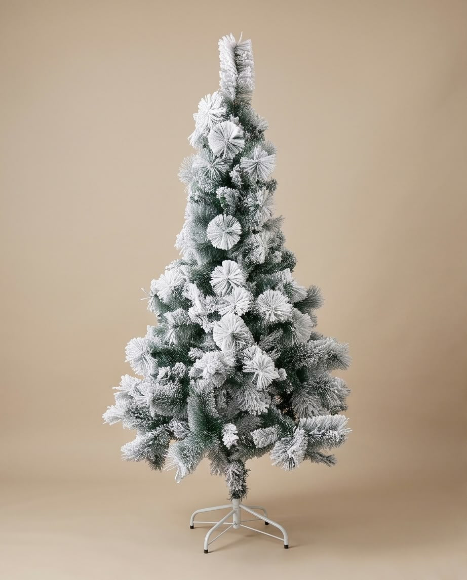 Flocked Christmas Tree with White Snow #CT4375
